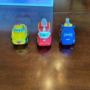 Tonka Red, Yellow, and Blue Toy Vehicle Set